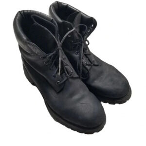 Timberland Men's Black Leather Ankle Boots Primaloft 10